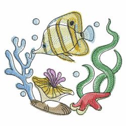 Fish And Coral 08(Lg) machine embroidery designs