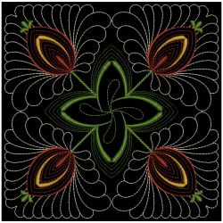 Trapunto Baltimore Quilt Block(Sm) machine embroidery designs