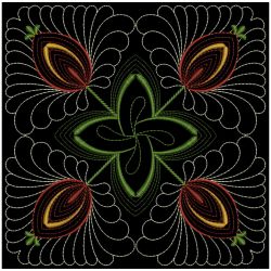 Trapunto Baltimore Quilt Block 01(Lg) machine embroidery designs