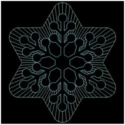 Trapunto Snowflakes 10(Sm)