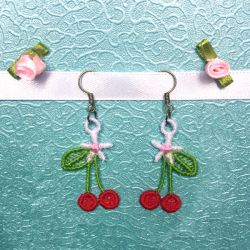 FSL Flower Earrings 02 machine embroidery designs