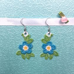 FSL Flower Earrings 08 machine embroidery designs