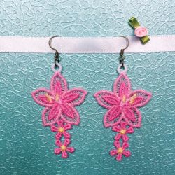 FSL Flower Earrings 10 machine embroidery designs