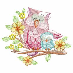 Owl Branch 2 02(Md) machine embroidery designs