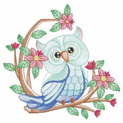 Owl Branch 2 03(Lg) machine embroidery designs