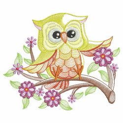 Owl Branch 2 04(Md) machine embroidery designs