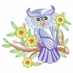 Owl Branch 2 09(Sm) machine embroidery designs