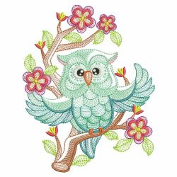 Owl Branch 2 10(Lg) machine embroidery designs