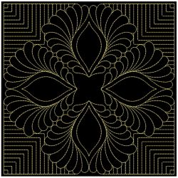 Trapunto Feather Quilt 2 02(Sm)