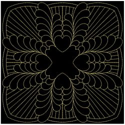 Trapunto Feather Quilt 2 03(Sm)