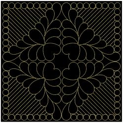 Trapunto Feather Quilt 2 04(Sm)