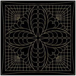 Trapunto Feather Quilt 2 12(Sm)