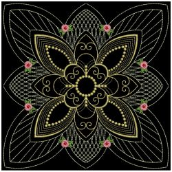 Trapunto Golden Rose Quilt 04(Lg) machine embroidery designs