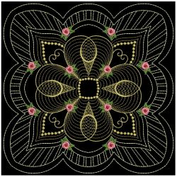 Trapunto Golden Rose Quilt 06(Lg) machine embroidery designs