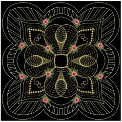 Trapunto Golden Rose Quilt 06(Sm) machine embroidery designs