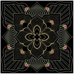 Trapunto Golden Rose Quilt 07(Md) machine embroidery designs