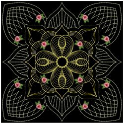 Trapunto Golden Rose Quilt 09(Lg) machine embroidery designs