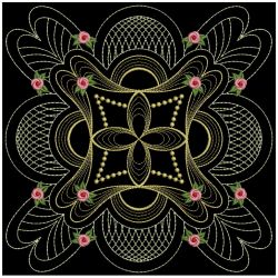 Trapunto Golden Rose Quilt 12(Md) machine embroidery designs