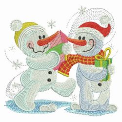 Christmas Snowmen machine embroidery designs