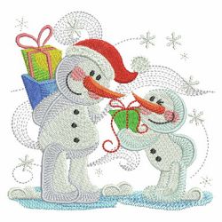 Christmas Snowmen 03 machine embroidery designs
