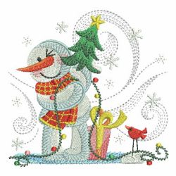 Christmas Snowmen 05 machine embroidery designs