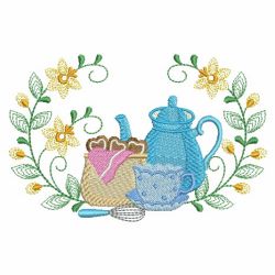 Tea And Coffee Time 03(Lg) machine embroidery designs