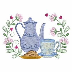 Tea And Coffee Time 04(Md) machine embroidery designs