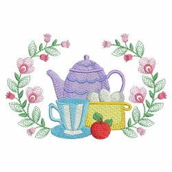 Tea And Coffee Time 08(Lg) machine embroidery designs