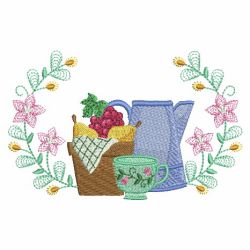 Tea And Coffee Time 10(Lg) machine embroidery designs
