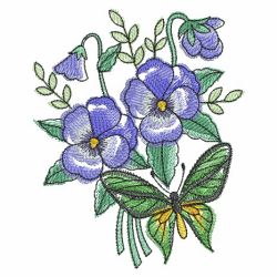 Butterfly And Blooms 2 06(Sm) machine embroidery designs