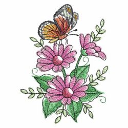 Butterfly And Blooms 2 07(Lg) machine embroidery designs