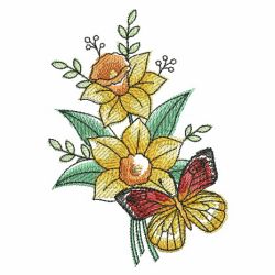 Butterfly And Blooms 2 08(Lg) machine embroidery designs