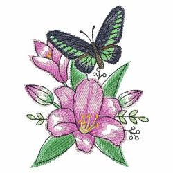 Butterfly And Blooms 2 10(Md) machine embroidery designs