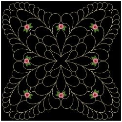 Trapunto Rose Quilt Block 4 03(Md) machine embroidery designs