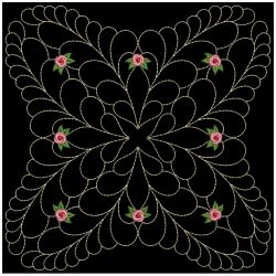 Trapunto Rose Quilt Block 4 03(Lg)