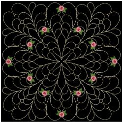 Trapunto Rose Quilt Block 4 04(Lg)