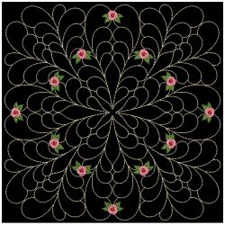 Trapunto Rose Quilt Block 4 04(Md) machine embroidery designs