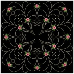 Trapunto Rose Quilt Block 4 05(Lg) machine embroidery designs