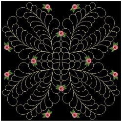 Trapunto Rose Quilt Block 4 06(Md) machine embroidery designs