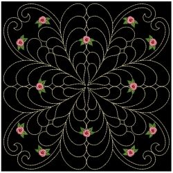 Trapunto Rose Quilt Block 4 08(Md) machine embroidery designs