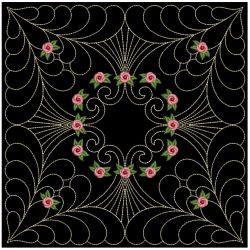 Trapunto Rose Quilt Block 4 09(Md) machine embroidery designs