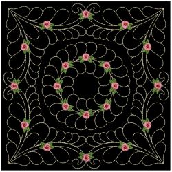 Trapunto Rose Quilt Block 4 10(Sm) machine embroidery designs