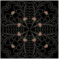 Trapunto Rose Quilt Block 4 11(Lg)