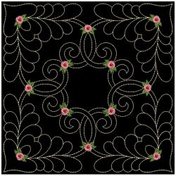 Trapunto Rose Quilt Block 4 12(Sm)