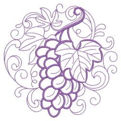 Wine And Grapes 2 06(Lg) machine embroidery designs