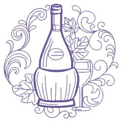 Wine And Grapes 2 07(Sm) machine embroidery designs