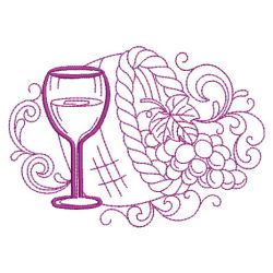 Wine And Grapes 2 08(Md) machine embroidery designs