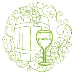 Wine And Grapes 2 09(Sm) machine embroidery designs