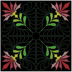 Trapunto Feather Quilt 3 02(Sm)