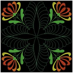 Trapunto Feather Quilt 3 04(Lg)